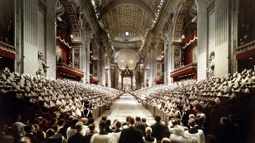 Opening Mass, Vatican II Council, Saint Peter&#8217;s Basilica &#8211; es