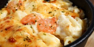 Recetas de las benedictinas: Puerros con gambas y champiñones