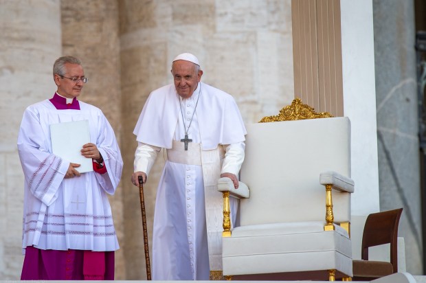 DURING POPE FRANCIS mass for the 10th World Meeting of Families