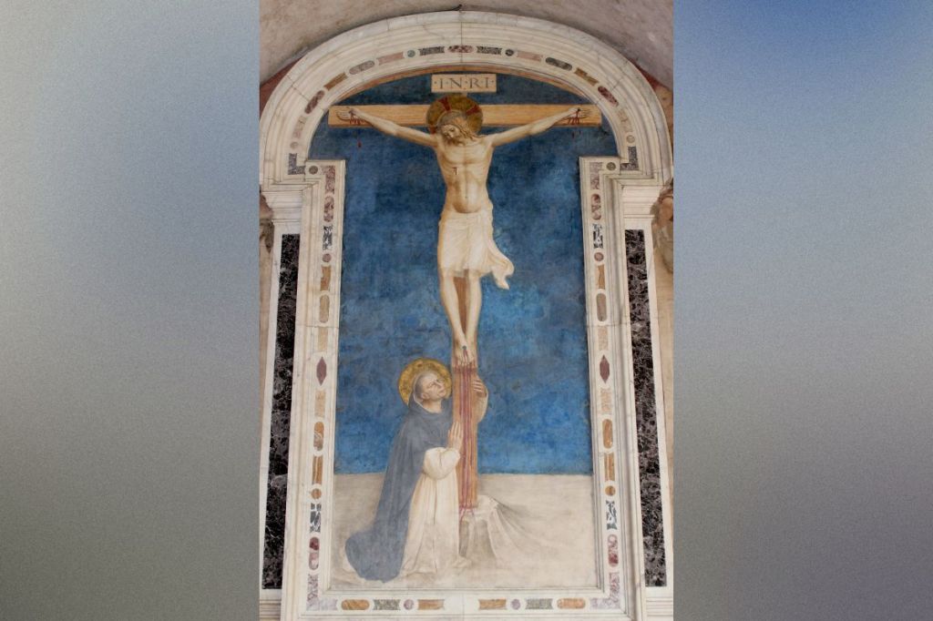 Santo Domingo adorando la Crucifixión