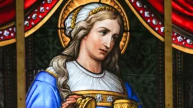 Mary Magdalene macro painting