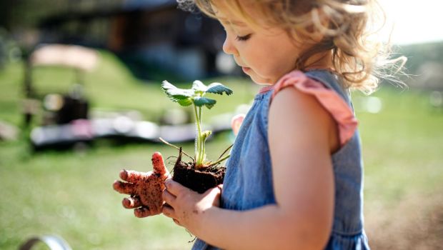 Girl in the garden