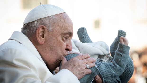 Pope Francis during his weekly general audience in St. Peter's square at the Vatican on December 04, 2024.
